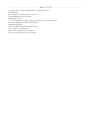 Image result for Virtual Assistant CV Template