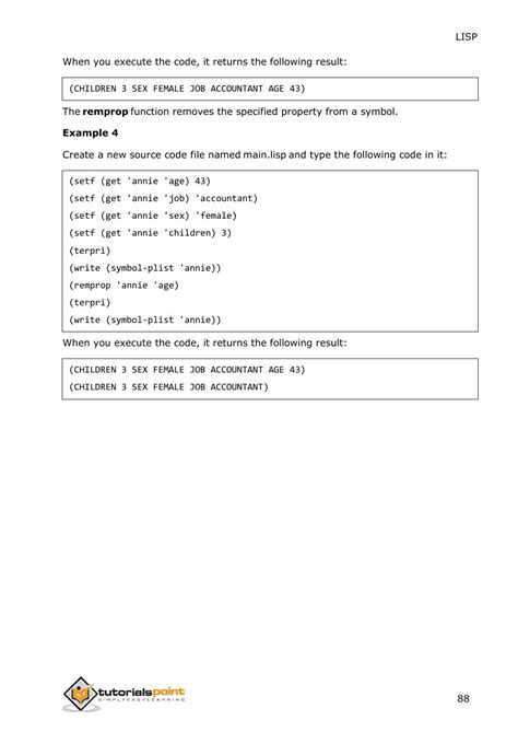 Common Lisp Tutorial 的图像结果