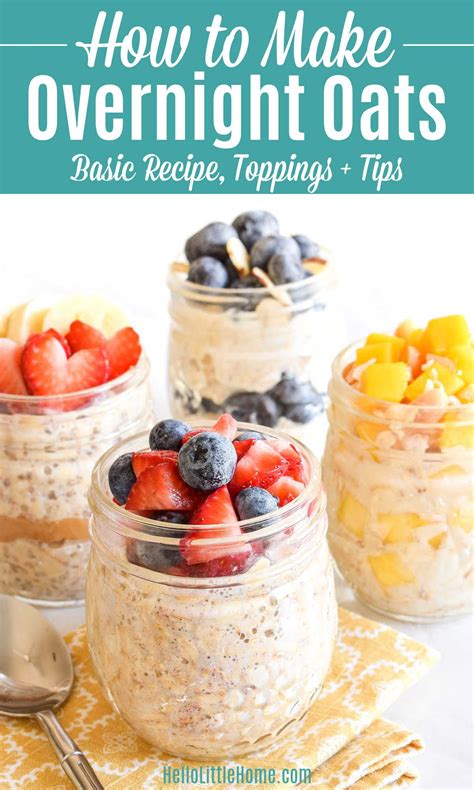 Easy Overnight Oats Recipe | Recipe | Best overnight oats recipe ...