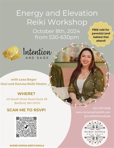 Energy and Elevation Reiki Workshop with Leea Begor Usui and Karuna ...