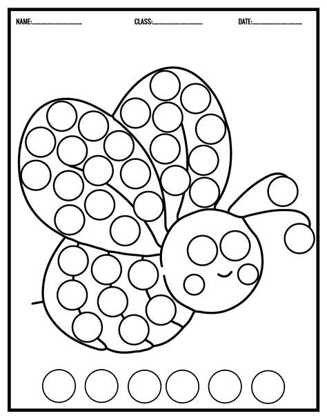 Dot Markers Printables Spring at Janine Moore blog