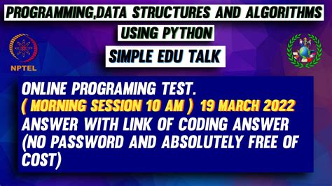 Image result for Programming Data Structures and Algorithms Using Python NPTEL Course