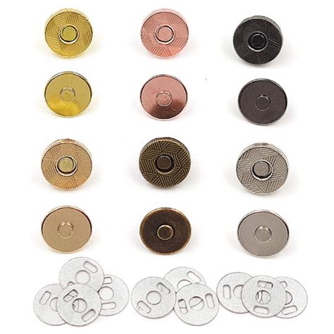 Buy 10sets/lot 10mm 12mm 14mm 18mm Magnetic Buttons Bags Magnet ...