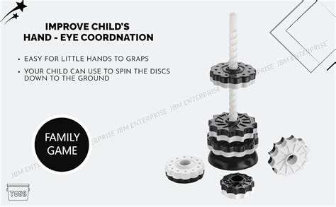 JBM ENTERPRISE Premium Spinning Stacking Tower Set Educational Toddler ...