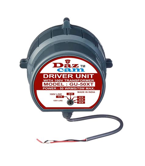 DAZ CAM BrandAu-50xt Pa Driver Unit Outdoor PA System (50 W) : Amazon ...