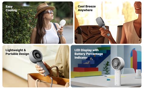 Zebronics Heat Buster 200, Portable Hand Fan, Upto 12h Backup, 3600mAh ...
