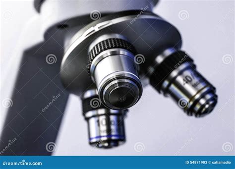 Microscope Revolving Nosepiece Stock Image - Image of detail, health ...