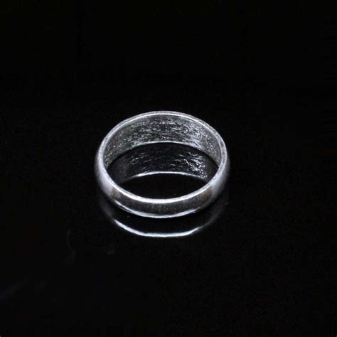 Chandi ka challa solid casted jointless silver band ring for astrology ...