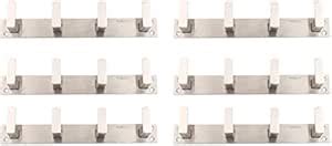 Buy Akshat Decor Stainless Steel Hooks (Silver, 6-Piece, SH 159) Online ...