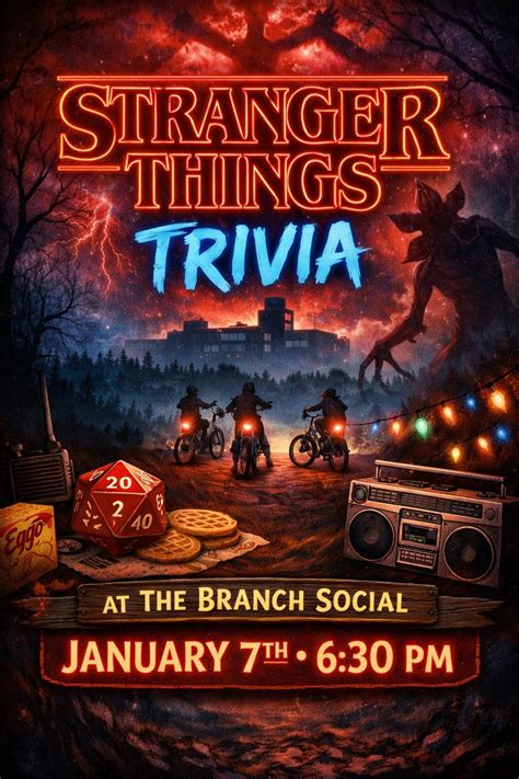 Stranger Things Trivia Night , 5603 Main St Suite D, Flowery Branch, GA ...