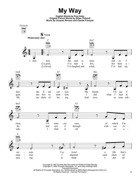 My Way by Frank Sinatra - Ukulele - Guitar Instructor