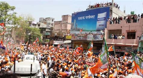 In Pictures: Massive Crowd in support of Shri Narendra Modi as he files ...
