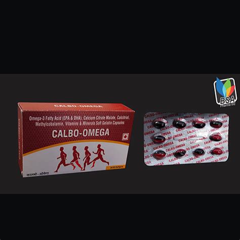 CALBO-OMEGA Softgel Capsules BSA Pharma Inc.