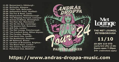 Painted Ladies Tour 24/25 - The Met Lounge, Peterborough, The Met ...