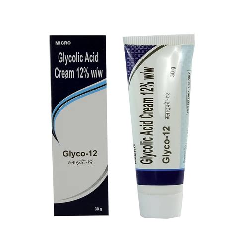 Glyco-12 Glycolic Acid Cream (30g) : Amazon.in: Beauty