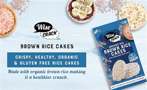 WiseCrack|Organic Rice Cakes -Brown Rice|Gluten Free, No transfat, No ...