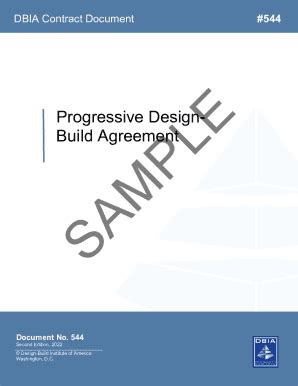 Fillable Online 544-Progressive-Design-Build-Agreement-2022-Sample ...