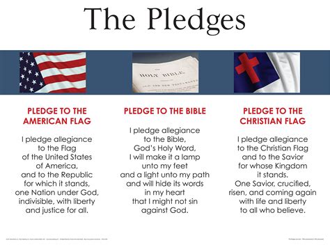 Christian Flag Pledge Printable