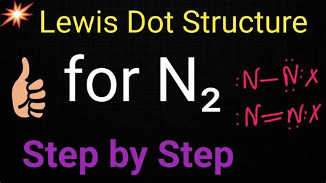 N2 Lewis Structure||Lewis Dot Structure for Nitrogen(N2) Gas||Of N2(Gas ...