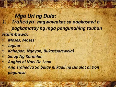 Mga Uri ng Dula | PPTX