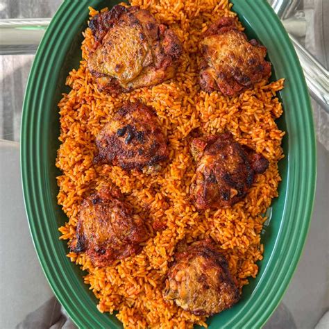 Jollof Rice And Chicken Jollof Rice With Beef, Fish, Or Chicken