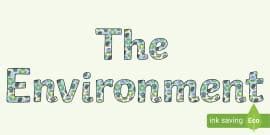 The Natural World Display Lettering (teacher made) - Twinkl