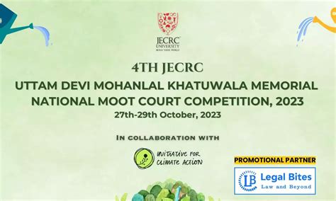 4th JECRC Uttam Devi Mohanlal Khatuwala Memorial National Moot Court ...