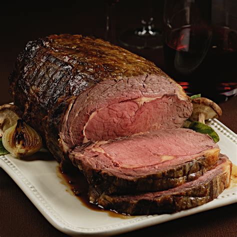 Traditional Roasted Prime Rib Au Jus with Yorkshire Pudding Recipe ...