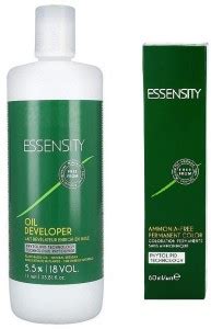Essensity Ammonia Free Cream Hair Color + 5.5% Oil Developer 18 VOL ...