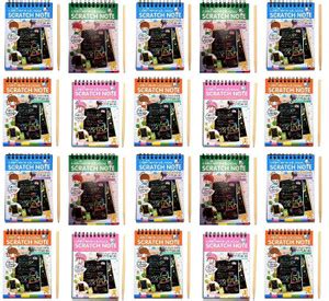 Art Bundle Kids Sketch Scratch Paper Note Drawing Book-Set of 20 ( 6 X ...