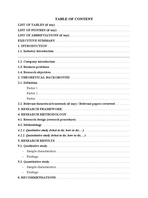 Image result for Research Report Layout