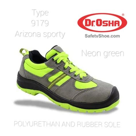Jual Sepatu safety shoes Dr. OSHA 9179 Arizona sporty Neon green sport ...