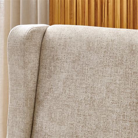 Buy Yana Fabric Wing Chair with Cushion - Beige from Home Centre at ...
