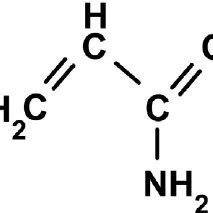 Structure of acrylamide monomer molecule. | Download Scientific Diagram