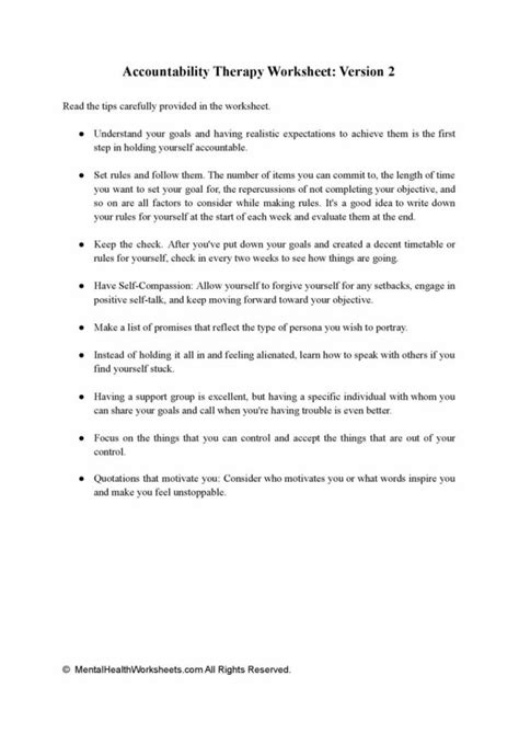 Image result for Accountability in Recovery Worksheets