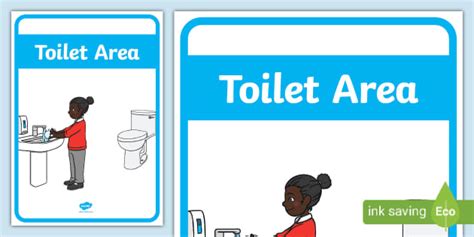 👉 Toilet Area Sign (teacher made) - Twinkl