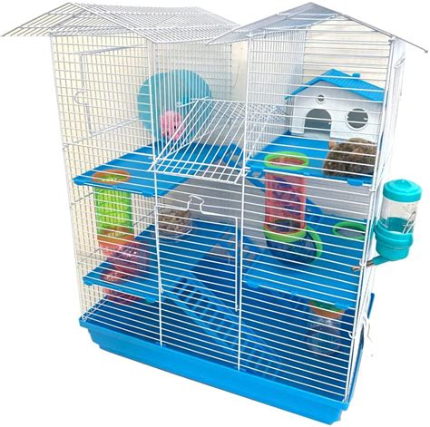 Buy Large 5-Levels Twin Tower Crossover Level Play Tube Hamster Habitat ...