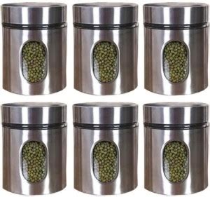 PKMSHO Glass Cookie Jar - 350 ml Price in India - Buy PKMSHO Glass ...