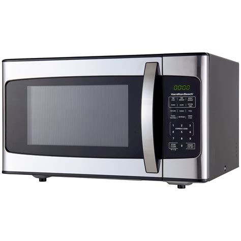 Hamilton Beach 1.1 Cu. Ft. 1000W Stainless Steel Microwave - Walmart.com
