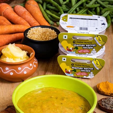 Mama’s Secret Recipe - Dal Rice and Vegetables - Stage 3 - Baby Food ...