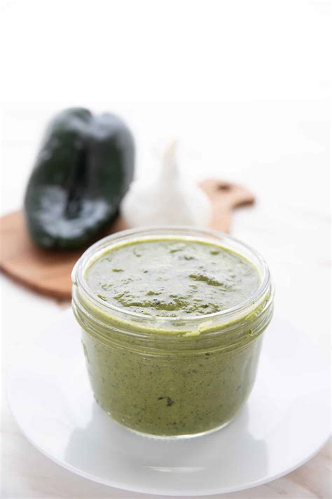 Roasted Poblano Sauce - All Day I Dream About Food
