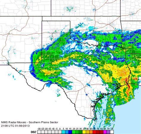 NWS Lubbock, TX, 9 January 2013 Rain Event