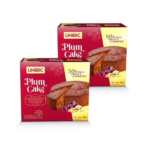 Unibic Premium Cake | Finest Plum Cake | Premium Plum Cake 600Gms (Pack ...