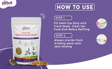 Buy Petvit Nutritional Food for Sparrow, Finches, Pigeons, and Wild ...
