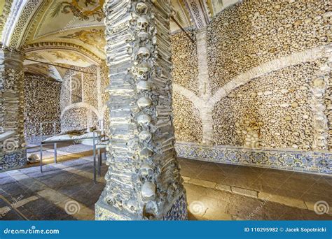Chapel of Bones in Royal Church of St. Francis, Evora, Alentejo ...