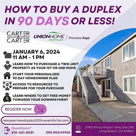 How To Buy A Duplex In 90 Days or Less!, Union Home Mortgage, Long ...