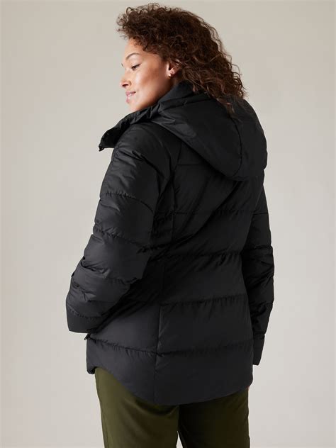 Large black puffer coat discount