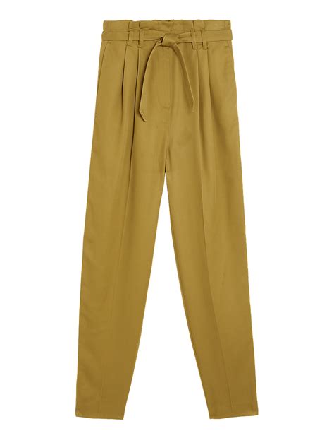 Buy Pure Tencel™ Utility Tapered Trousers at Marks & Spencer