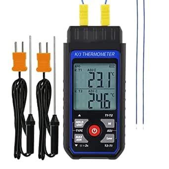 Landtek Digital K/J Thermocouple Thermometer -328~2501°F Temperature ...
