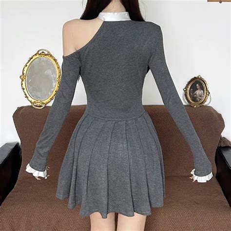Bow Dress - Cold Shoulder Mini Dress - Women Dress – Fashionnsio